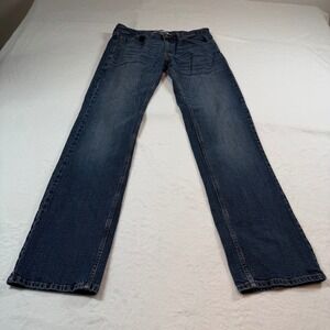 Signature by‎ Levi Strauss Mens 36x32 Blue Relaxed Fit Jeans Excellent Dark Wash